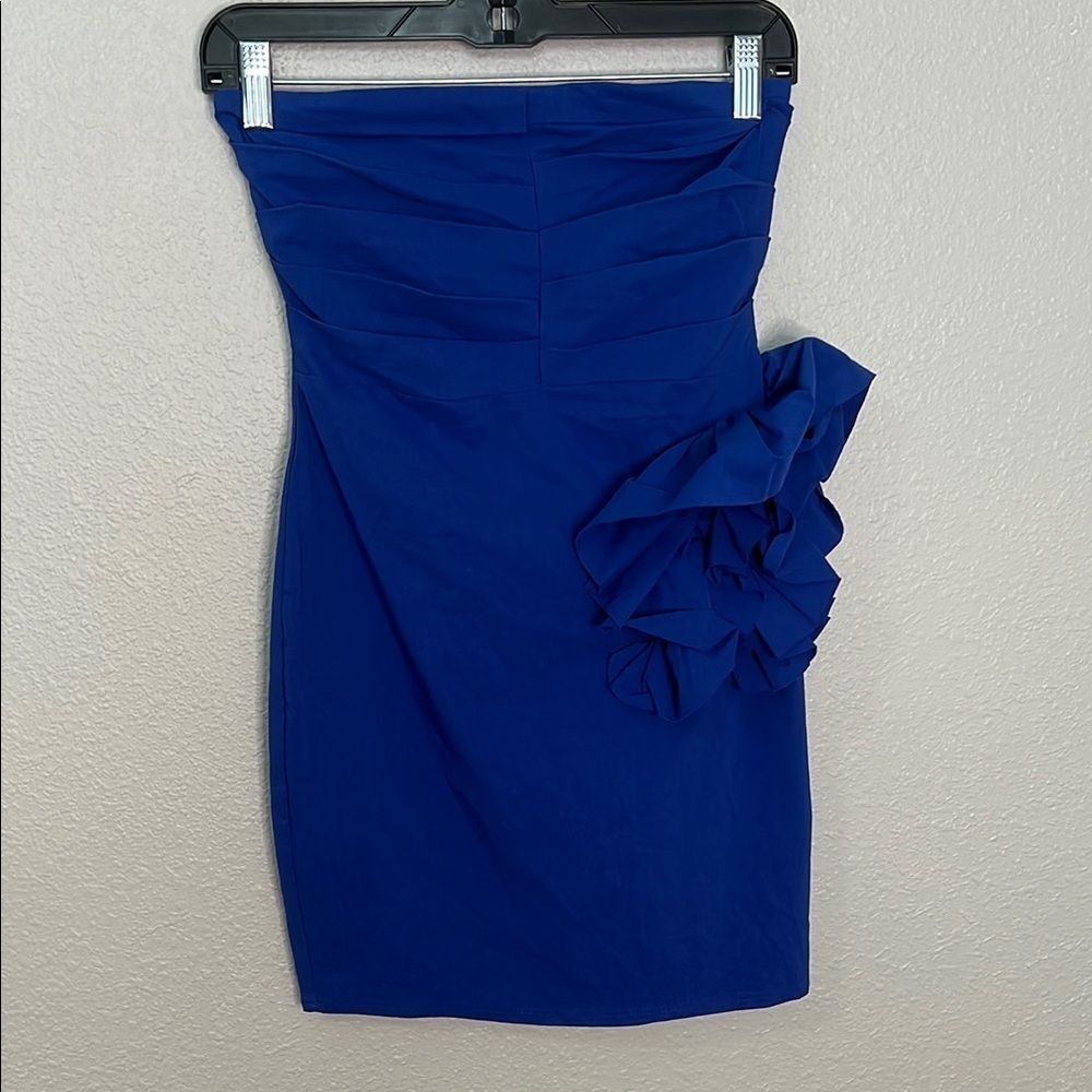 Zara Poplin Flower Mini Dress Size Small NWT